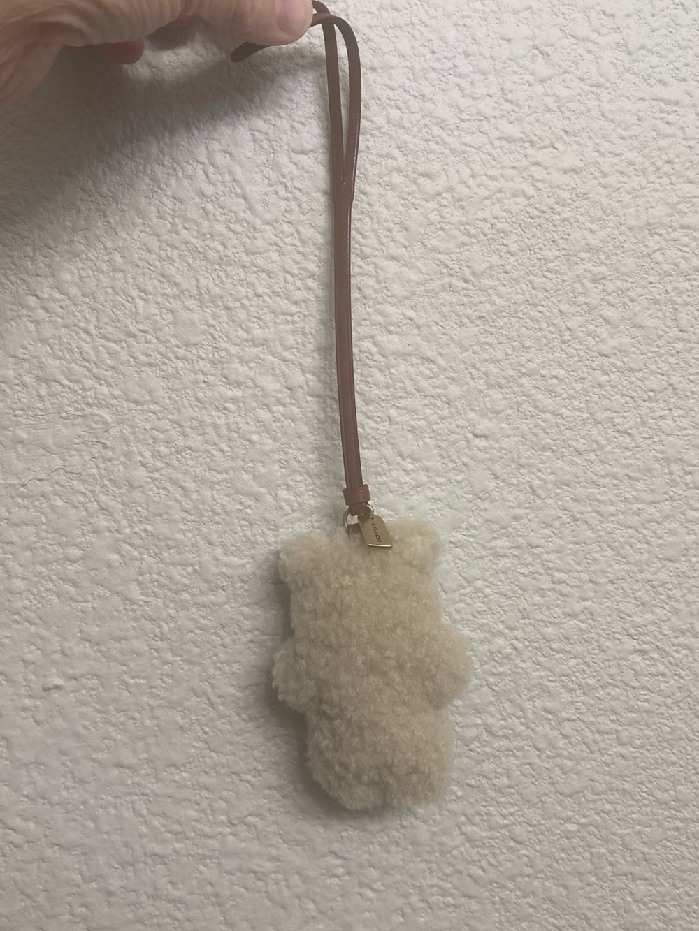 Coach Shearling Bear Bag Charm